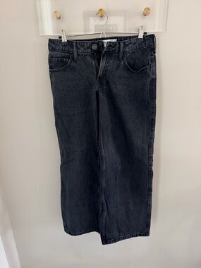 Hollister Low-Rise Baggy Black Denim Jeans